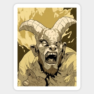 Diabolic Vigil - Sentinel Devil Goat Sticker